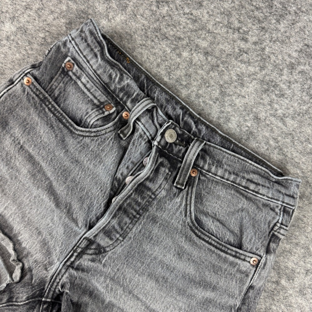 Levis 501 Original High Rise Cutoff Denim Shorts Grey W26 56327-0238